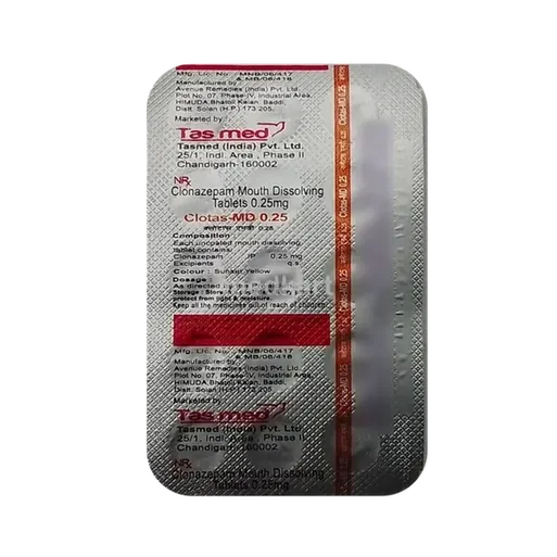 clotas md 0.25mg tablet 15's